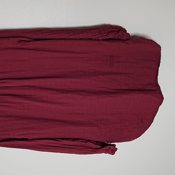 CP Shades Cotton V Neck Red Oversized Dress Size XS - Picture 8 of 10